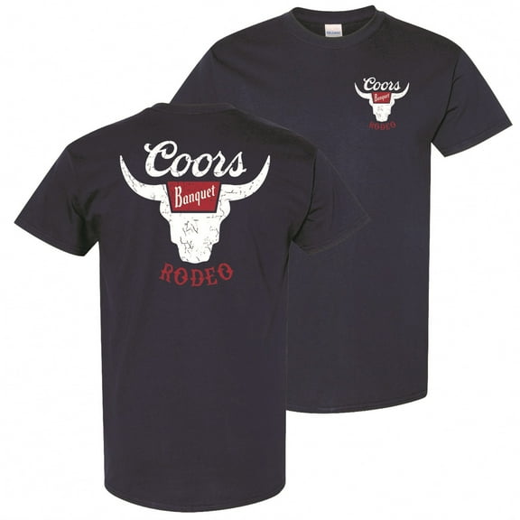 Coors Banquet Rodeo Navy Blue Colorway T-Shirt-Small
