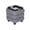 DARK GREY, variant on Aria Home Tessa Linen Cube Storage Ottoman Tray Top, Compact Footstool & Side Table, Black