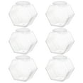thumbnail image 2 of Tarros de Plástico Hexagonales Timcorr transparentes con tapas herméticas x 6, 2 of 6