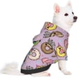 thumbnail image 2 of Fotbe Cute Donuts Sudadera con Estampado para Perros Pequeños – Suéter con Capucha para Mascotas, Tela Suave de Forro Polar con Bolsillo-X-Large, 2 of 7