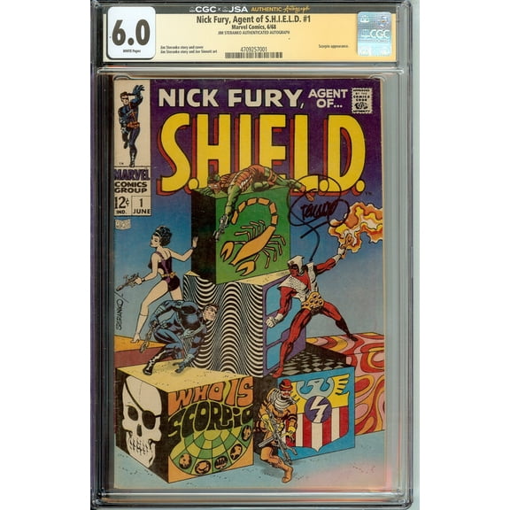 Marvel Comics Nick Fury Agent Of Shield #1 Origin Shield Steranko Silver Age CGC 6.0