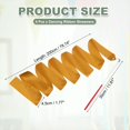 thumbnail image 2 of Uxcell 4 Pcs Dance Ribbons, 78.7 Inch Gymnastics Ribbon Streamers with Red Wand for Gymnastics Artistic, Dark Yellow, 2 of 7
