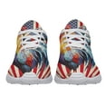 thumbnail image 5 of Patriotic Shoes Rooster American flag Print Sneakers Lightweight Comfortable Running Shoes for Men Women White Size 6, 5 of 7