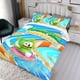 thumbnail image 3 of Oso de Goma y Amigos Conjunto de sábanas temático, trío de piezas, cómodo y amigable con la piel, diseño único, regalo de decoración para el hogar para familiares, amigos y fans, 90 cm * 190 cm, 3 of 6