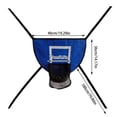 thumbnail image 3 of LEEYNEER Children Trampoline Trampoline Basketball Attachment Backyard Basketball Hoop Soft Hoop Set For Kids Trampoline Game Accessory Gym Basketballs Set Garden Activity For Men And Wom, 3 of 8