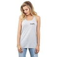 thumbnail image 2 of Simplify Women's Fashion Sleeveless Flowy Racerback Tank Top Sport Grey Medium, 2 of 5