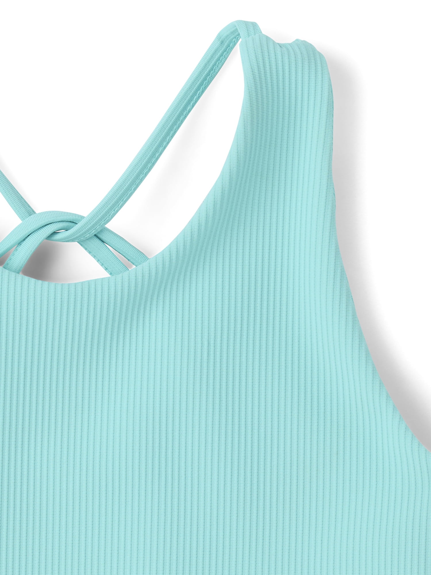 The Children's Place Girls Sleeveless Quick Dry Cross Back Ribbed Tank Top, Sizes XS-XXL