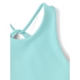 thumbnail image 4 of The Children's Place Girls Sleeveless Quick Dry Cross Back Ribbed Tank Top, Sizes XS-XXL, 4 of 4