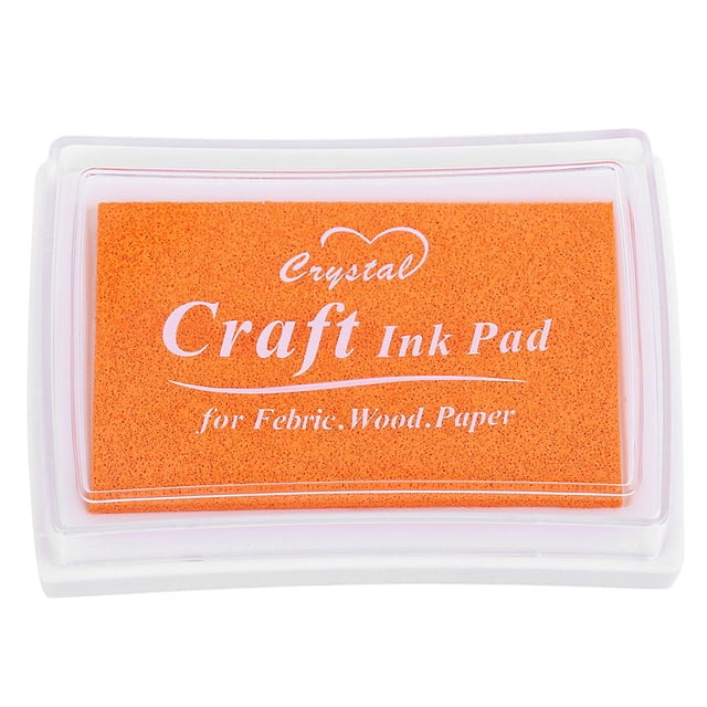 Tinta de sello, juego de almohadil de tinta, almohadil de tinta de papel artesanal, , álbum de recortes, pintura, boda, ni Naranja y amarillo Macarena Cojín de tinta