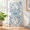 Blue Azure Bloom-16.9 x 78.7 inches, variant on Blue Azure Bloom 23.6 x 35.4 inches Decorative 3D Stained Glass Window Film