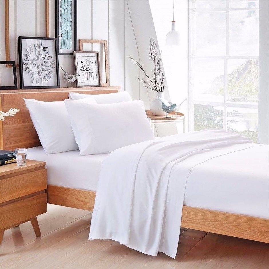 4PC FULL 310TC BAMBOO COTTON SHEET SET, Silky Moisture EcoFriendly