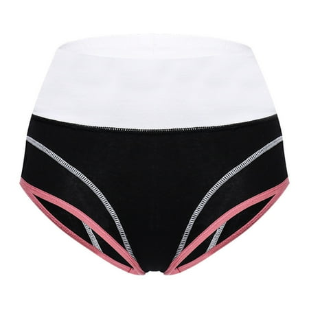 

Women s High Waisted Cotton Underwear Soft Breathable Panties Stretch Briefs Regular