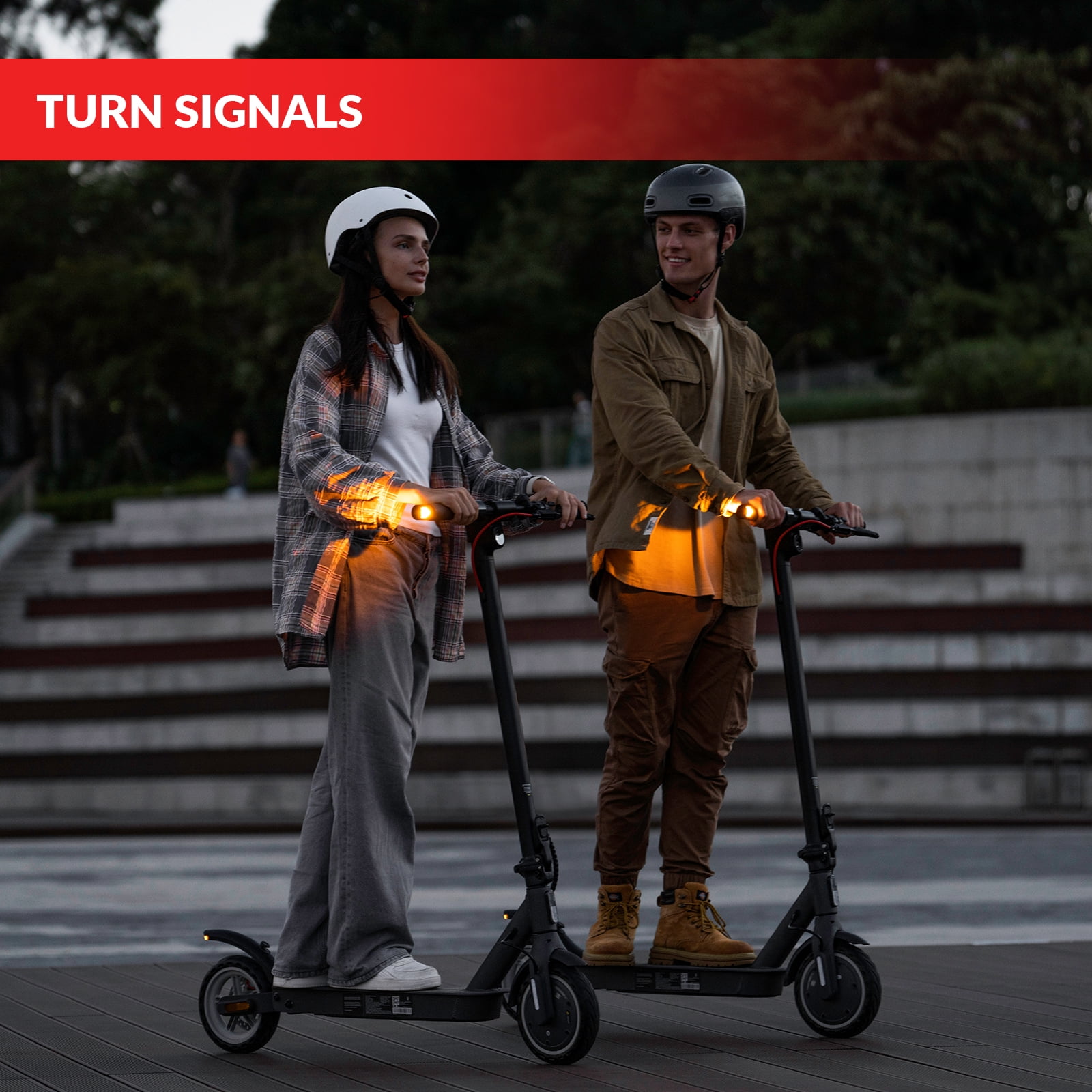 5TH WHEEL W09S 350W Electric Scooter with Turn Signal, 8.5” Solid Tires, 18mph & 20Miles Range, Folding Commuting E-Scooter for Adults with APP Control, Black, UL2272