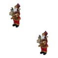 thumbnail image 4 of Muñeco de Navidad de Papá Noel Inteprter Decoración Sentado 30 cm Sombrero rojo 2piezas Tipo 2, 4 of 5