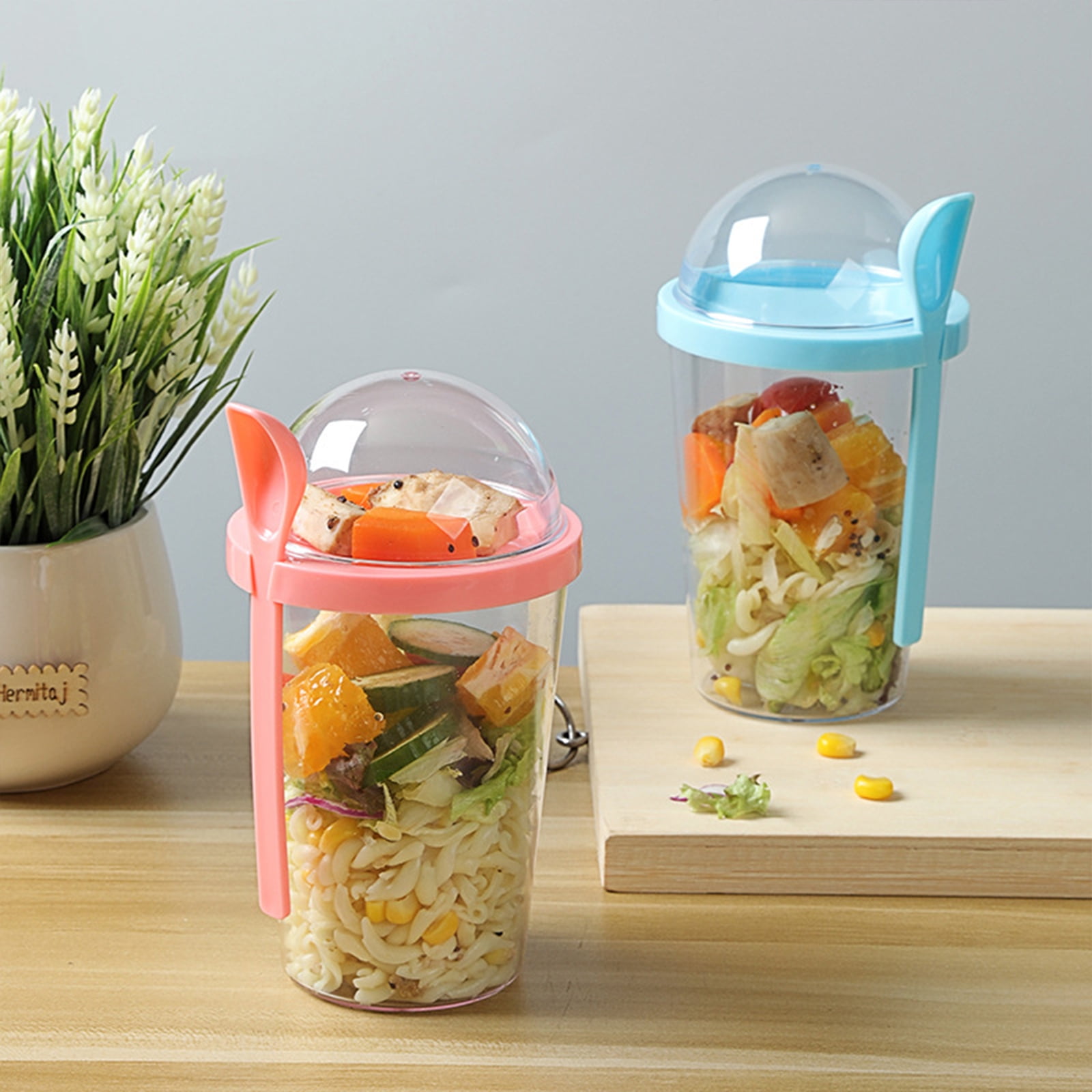 2 Pcs 350ML Oatmeal Cup Glass Overnight Oats Containers Airtight Breakfast  Meal Prep Glass Container Yogurt Salad Cereal Fruit Jar with Lids –  nejlepší produkty v internetovém obchodě Joom Geek