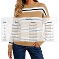 thumbnail image 3 of Zeijnsda Womens Winter Sweaters Thicken Warm Striped Sweaters Crew Neck Knit Pullover Sweaters for Women, 3 of 7