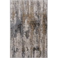 thumbnail image 3 of BoutiqueRugs Lurnea Contemporary Area Rug - Medium Gray, Mustard, Light Blue - 6'7" Round, 3 of 19