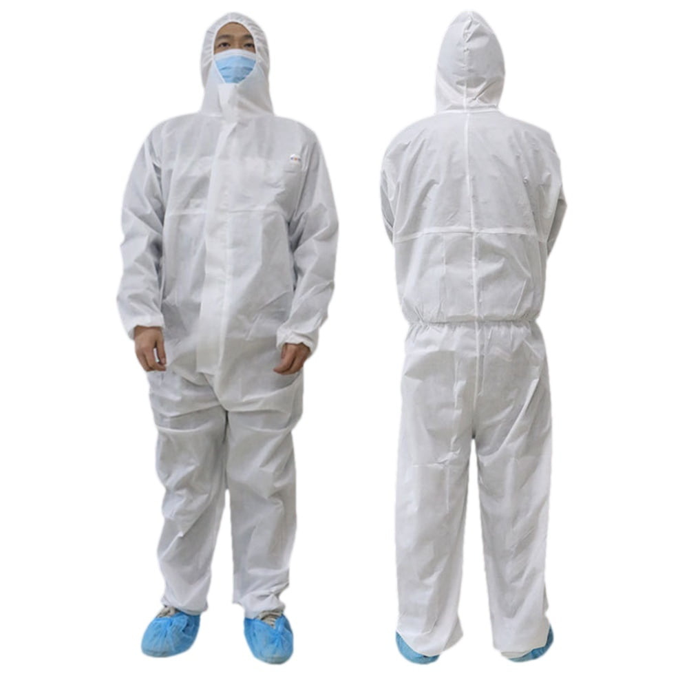 Disposable White Coveralls Painters Protective Overall Boiler Suit Hood Lab Coat Walmart Canada
