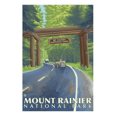 Mount Rainier, Nisqually Entrance Print Wall Art By Lantern (Best Entrance To Mount Rainier)