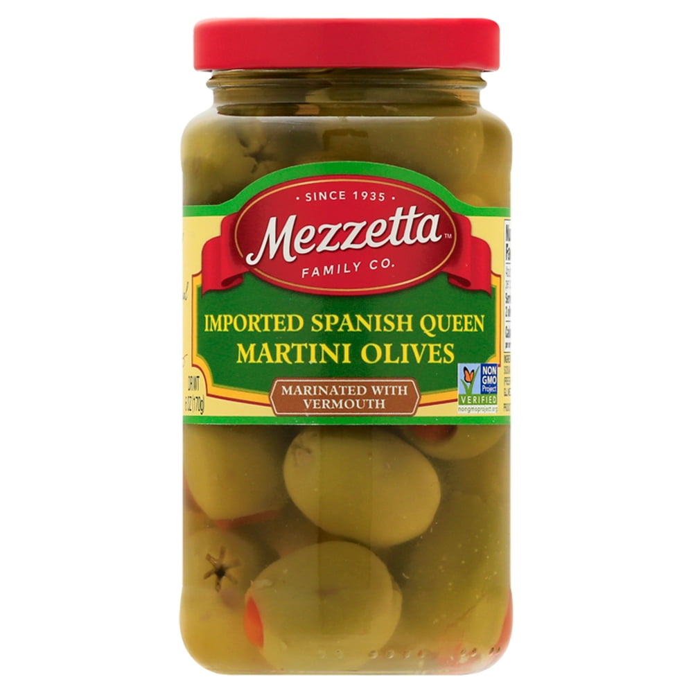 Mezzetta Imported Spanish Queen Martini Olives, 6 oz