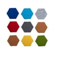 thumbnail image 2 of Felt Hexagon Wall Stickers Non-woven Live Background Wall Indoor Wall Renovation Self-adhesive Wall Stickers Multi-size - Fluorescent green, 2 of 5