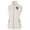 thumbnail image 2 of Women's-Cutter & Buck  Oatmeal Minnesota United FC Rainier PrimaLoft Eco Insulated Full-Zip Printed Puffer Vest, 2 of 3