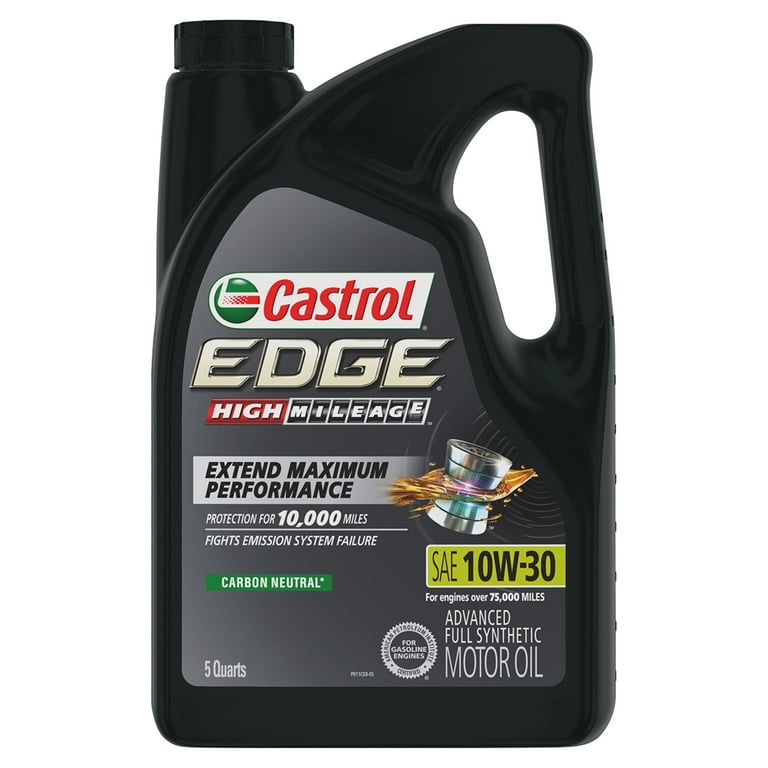 Castrol Edge 5W-30 Advanced Full Synthetic Motor Oil, 5 Quarts, Case of 3