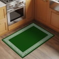 thumbnail image 3 of Green Greek Key Large Area Rugs for Bedroom Living Room, Soft Non Slip Carpet Bedside Rug, Geometric Greece Ancient Farmhouse Geo Rectangular Floor Cover Kitchen Accent Rug 2'x3' for Office, 3 of 9