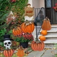 thumbnail image 5 of Metal Pumpkin Garden Stakes - Autumn Decorative Yard Signs - Indoor Outdoor  Flower Stake Fall Lawn Ornaments Pumpkin Decoration for Harvest Halloween (26"-A), 5 of 6