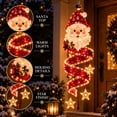 thumbnail image 3 of ZENVIVE Christmas Magic Spiral Hanging LED Lights, Hanging Xmas Decoration with Spiral Lights for Porch Entryway Doorway & Outdoor Holiday Decor, 7.8"(Santa), 3 of 8
