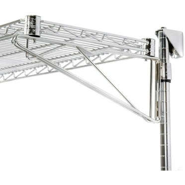 Nexel Additional Level for Wall Mount Wire Shelf, Chrome, 54"W x 14"D