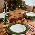 thumbnail image 4 of Portavelas de cristal para decoración de coronas de árbol de Navidad | Soporte para velas transparente para decoración navideña del hogar | Adorno para chimenea de mesa de cena romántica, 4 of 7