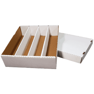 Max Protection Bundle of 25 - 5000ct 5-Row Cardboard Trading Baseball Gaming Card Storage Boxes