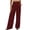 Wine, variant on Zulora Women's Fall High Waist Wide Leg Lounge Pants Soft Knit Flowy Trousers with Deep Pockets