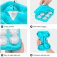 thumbnail image 2 of Ice Cube Tray,Silicone Ice Cube Molds for Freezer with Lid (Set of 4) - Sphere Ice Ball, Large Square, Diamond Cut & Hexagonal Shapes Ice Maker for Whiskey,Reusable and BPA Free, 2 of 6