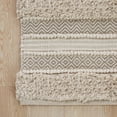 thumbnail image 5 of Woven Texture Stripe Bath Rug 22x58 Inches Natural, INK+IVY Asher Boho Hand-Woven Bathroom Runner Rug, Non-Slip Latex Backing Machine Washable for Bathroom Decor, 5 of 11