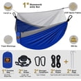 thumbnail image 2 of Hamaca de camping Qevooon con mosquitera doble, 300 x 200 cm, 2 of 6