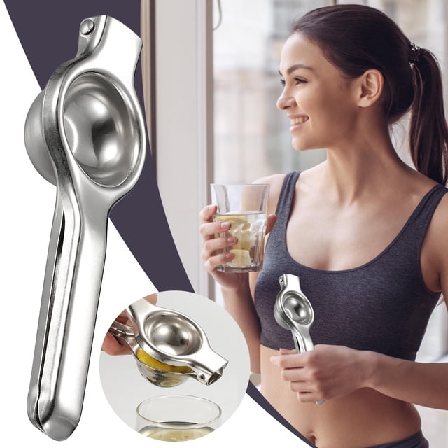 EGNMCR Kitchen Gadgets, Kitchen Accessories Lemon Squeezer Stainless Steel With Heavy Duty Solid Metal Squeezer Bowl Large Manual Citru Press Juicer And Lime Squeezer Stainless Steel lemon squeeze