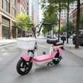 thumbnail image 1 of Moboss Bicicleta Electrica para Adultos Bicimoto Electrica Potencia Maxima del Motor 350 W Bateria 48V 12AH Rosa BS-01 Rosa, 1 of 10