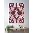 thumbnail image 2 of Oakmoonrabbit In Pink Poster Wall Art, Modern Wall Decor For Living Room Bedroom, 16x24 UNFRAMED, 2 of 3
