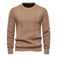 thumbnail image 7 of hopeusince Men's Slim Fit Turtleneck Pullover Sweater Long Sleeve Knitted Jumper Tops Khaki M, 7 of 7