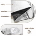 thumbnail image 6 of Tulip Black White Round Area Rug 3 FT, Small Kitchen Bathroom Mats, Spring Floral Botanical Bloom Washable Indoor Outdoor Throw Runner Carpet Non-Shedding Doormat for Table Shower Sofa Entryway, 6 of 8
