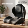 thumbnail image 3 of Ergonomic Memory Foam Seat Cushion, Office Chair Seat Cushions with L-Shaped Design with Coccyx Hollow, Lumbar Support & Tailbone Pain Relief for Car, Truck, Gaming Chair, 3 of 8
