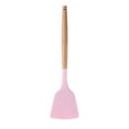 thumbnail image 6 of Hadanceo Cooking Spatula Non-deformable Anti-slip Silent Stir-Fry Heat Resistance Silicone Extended Wooden Handle Frying Spatula for Kitchen, 6 of 8