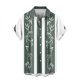 thumbnail image 5 of Blusa y camisa de manga corta con cuello vuelto Camisa casual para hombre Camisa de bolos vintage de manga corta Camisas de verano de playa cubana Camisa con botones Blusa para hombre Poliéster, 5 of 6