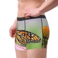 thumbnail image 2 of Yiaed A monarch butterfly Print Men's Soft Cotton Boxer Shorts Breathable Boxers Underwear Moisture-Wicking Underwear Stretch Boxer Briefs for Man-X-Large, 2 of 5