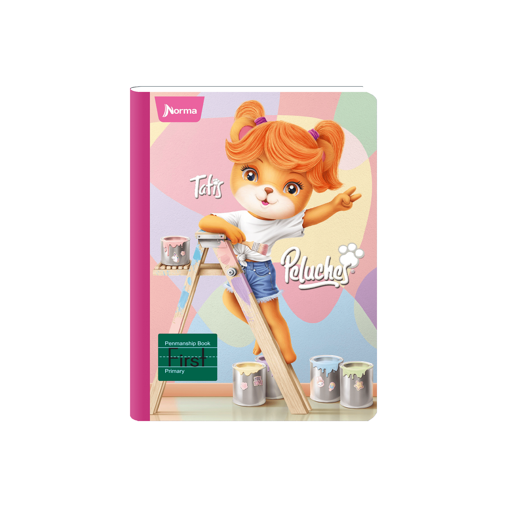 Norma Peluches Mid Skip-A-Line First Composition Notebook 7" x 9.8" Multicolor 80 Sheets