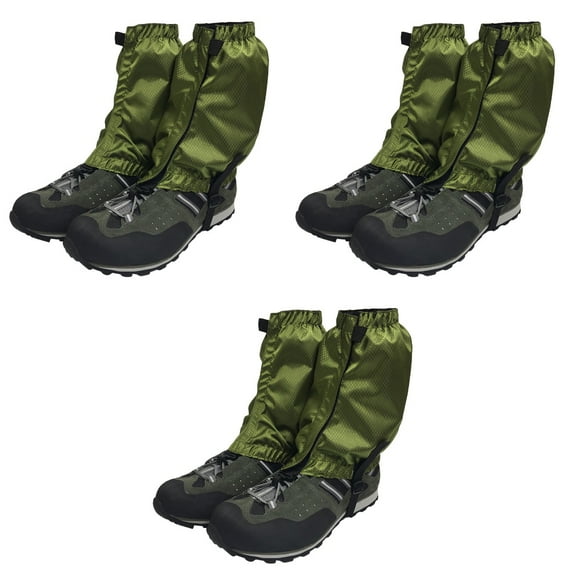 3 Pairs Childrens Ankle Gaiters Snowshoeing Equipment Lightweight Man