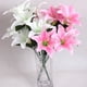 thumbnail image 5 of Lirio artificial 10 cabezas Lirio falso Flor artificial Decoración del banquete de boda Ramo Hogar Hotel Oficina Jardín Artesanía Decoración de arte (Blanco leche) Sincero Electrónica, 5 of 6