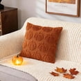 thumbnail image 2 of Oceanwell New Plush 3D Pumpkin Throw Pillows Covers - Fall/Christmas/Thanksgiving Decor, Cozy Textured Cushions for Couch/Bed,A, 45X45cm, 2 of 4